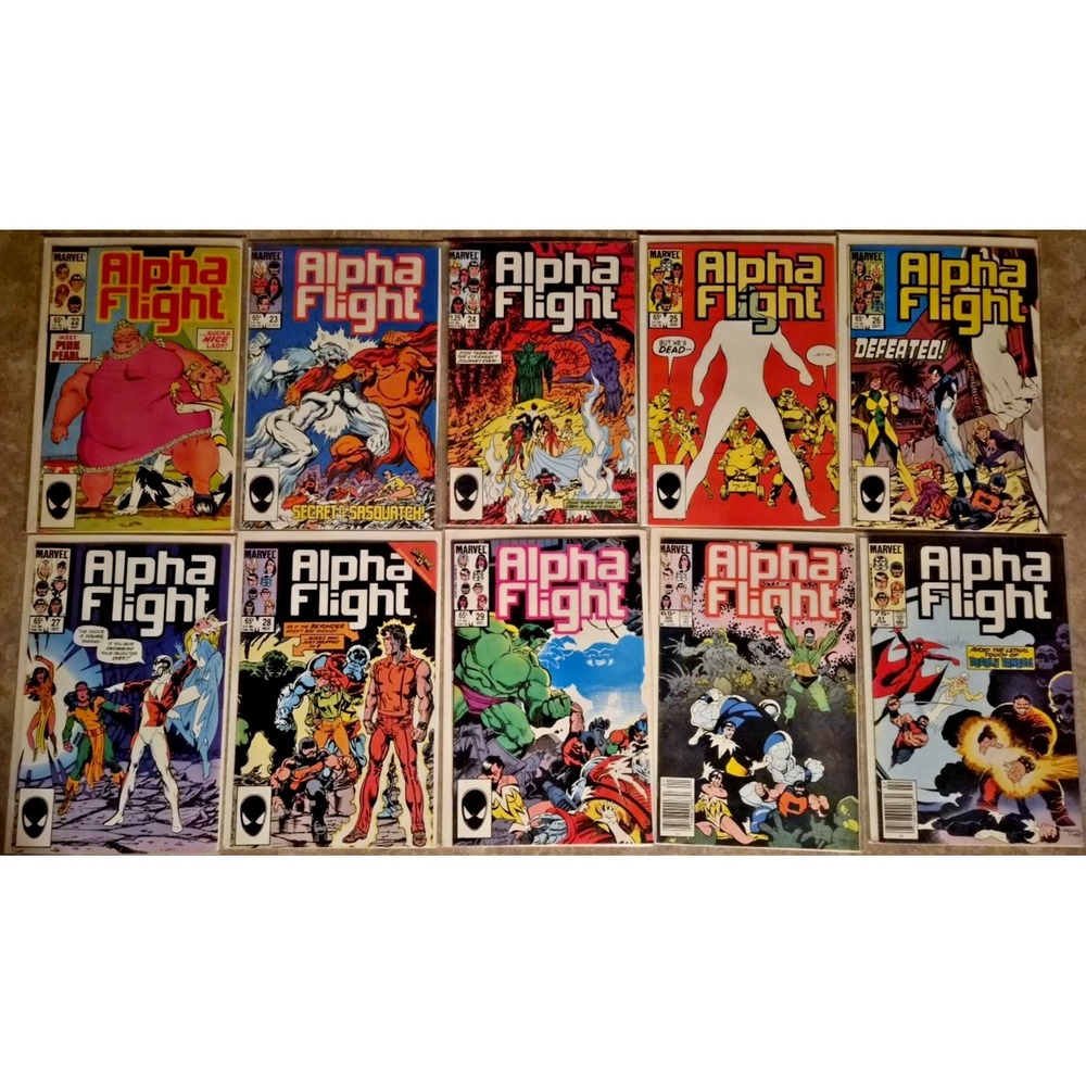 Marvel Comics Alpha Flight Lot of‎ 10 # 22 - 31
